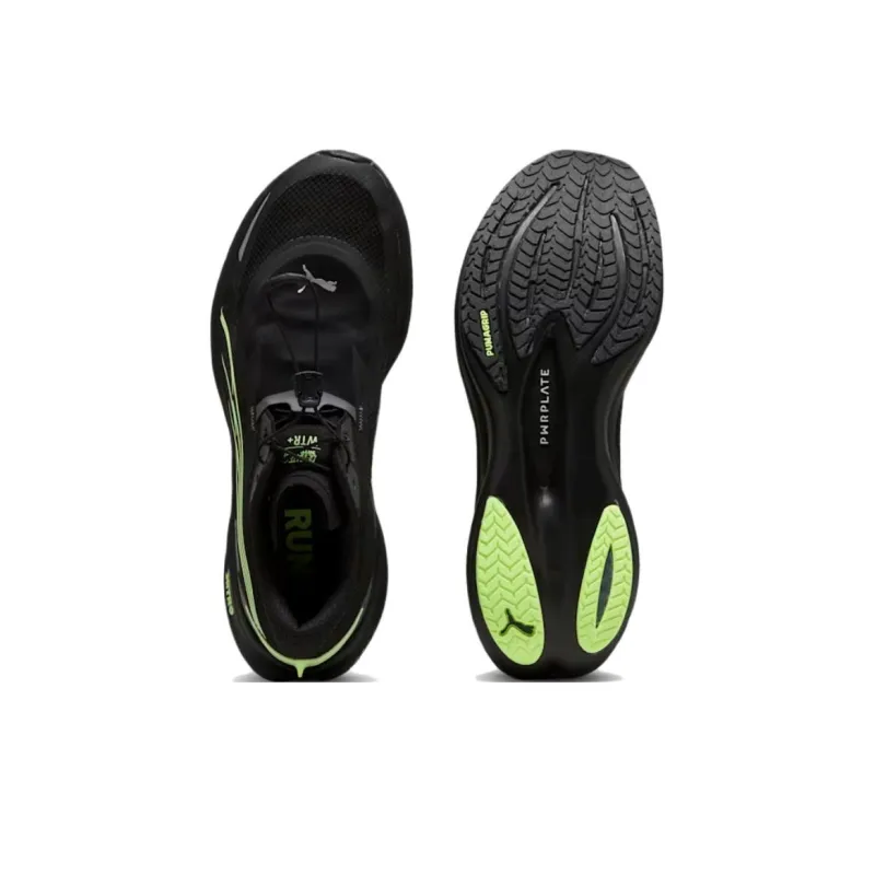 PUMA Deviate NITRO 3 Anti Slip Wear Resistant Low Top Casual Running Shoes Men's Black-3