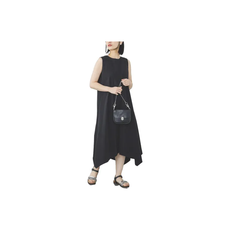 Beams Sleeveless Dresses Women's Black-2