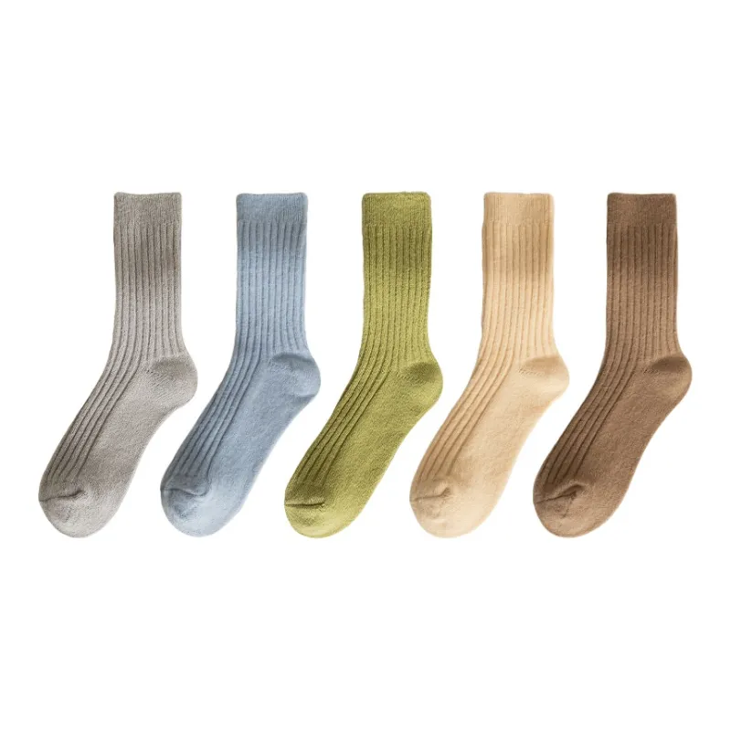 MIIOW Mid Calf Socks Women's Combo Set-8