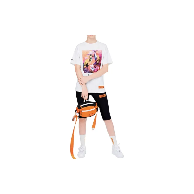 HERON PRESTON Women's Heron Print T Shirt White/Fuschia/Multi-3