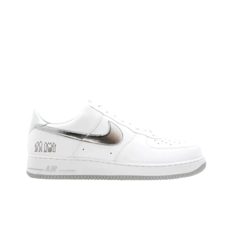 Nike Air Force 1 Slip Resistant Low Top Skateboard Shoes Men's White-1