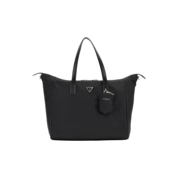 GUESS Nylon Tote Bag Shopping Bag Handbag Women's Black
