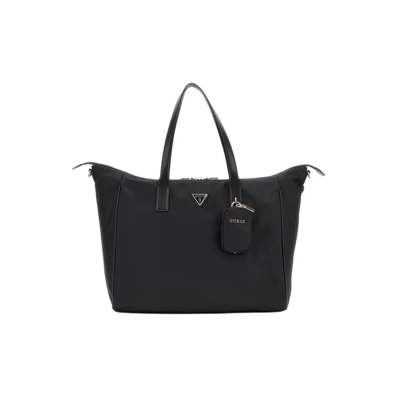 GUESS Nylon Tote Bag Shopping Bag Handbag Women's Black-0