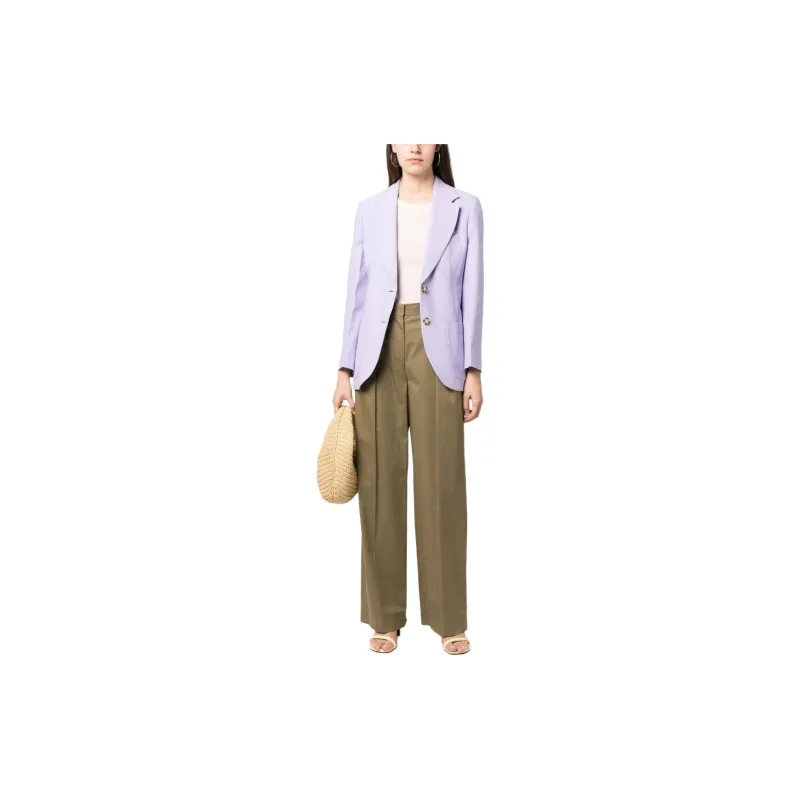 Victoria Beckham Single Breasted Straight Hem Blazer-1