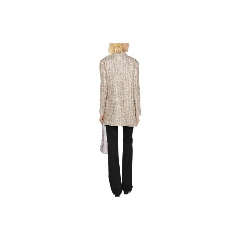 Giambattista Vall Long Sleeved Tweed Coat-2