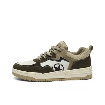 JEEP SPIRIT Anti Slip And Wear Resistant Lightweight Low Top Skateboard Shoes Men's Sandstone