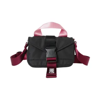 GANNI URBAN RESEARCH Collaboration Polyester Crossbody One Shoulder Handbags Women's Black Pinkish