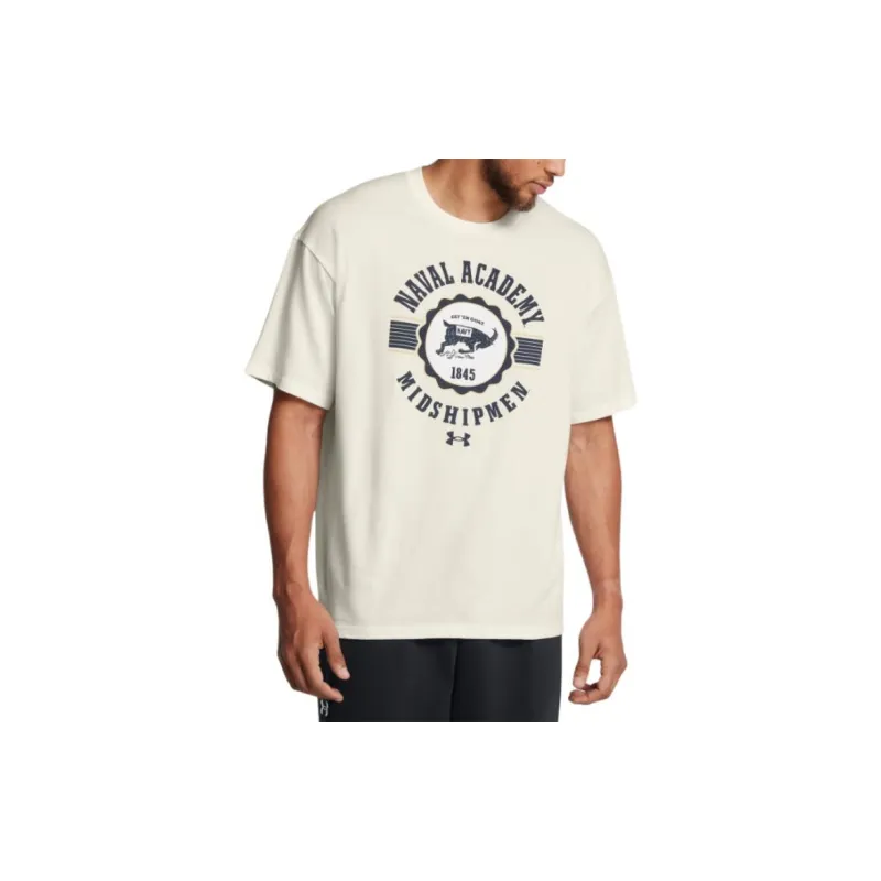 Under Armour CollegiateGameday Heavyweight Performance Cotton Oversized T-Shirt Men's White-1