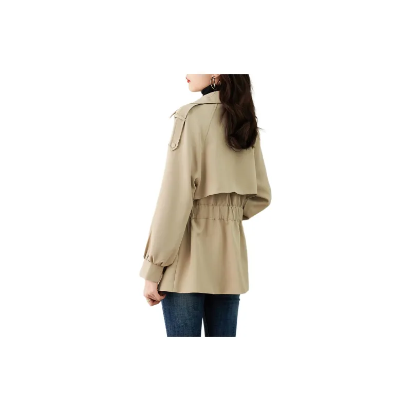 XWI Trench Coat Women's Warm Tea Brown-2