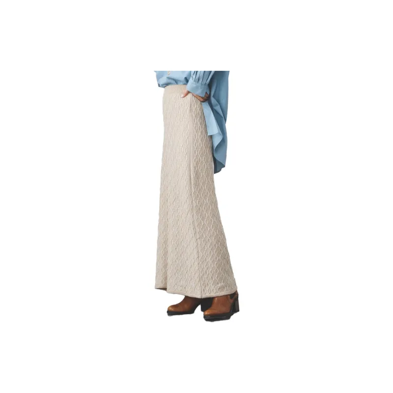 Beams Casual Long Skirts Women's Beige-2