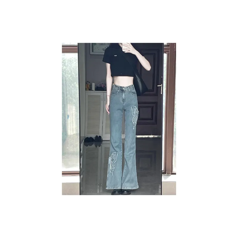 SUNSUNTOWN Jeans Women's Denim Blue-3