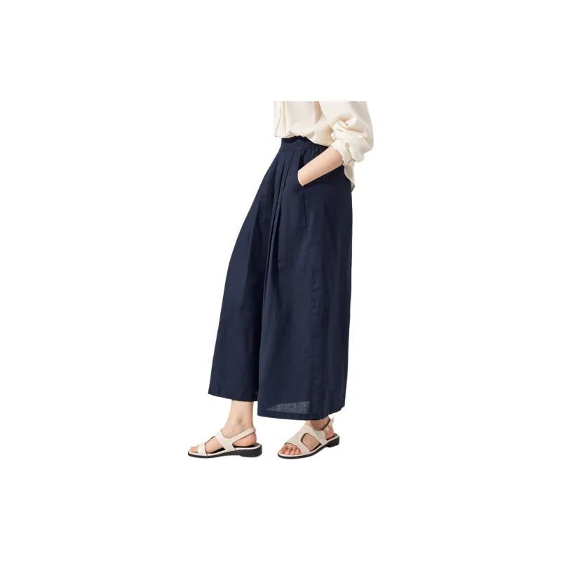 ZIMO Casual Pants Women's Navy Blue-2