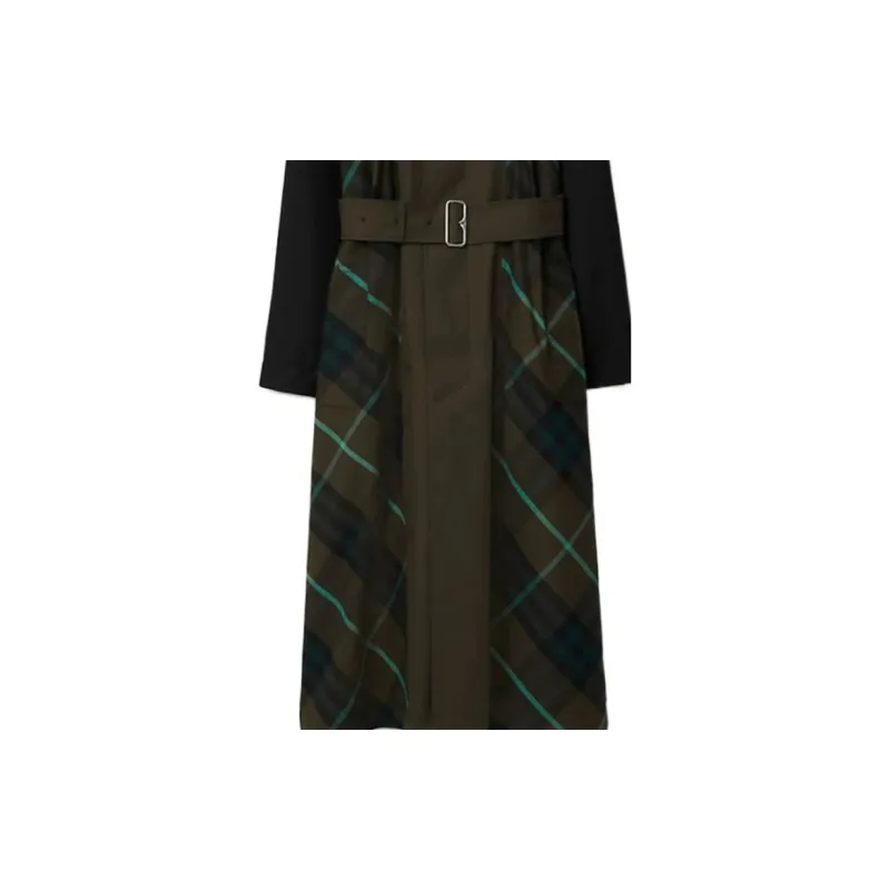 Burberry Check Plaid Belted Reversible Trench Coat-7