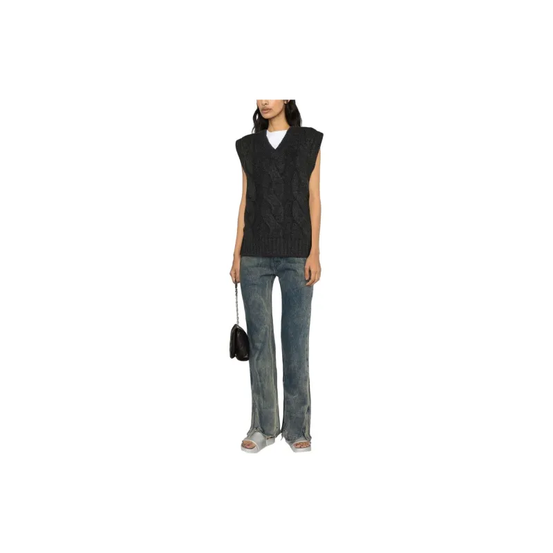 WE11DONE Vests Women's Black-1