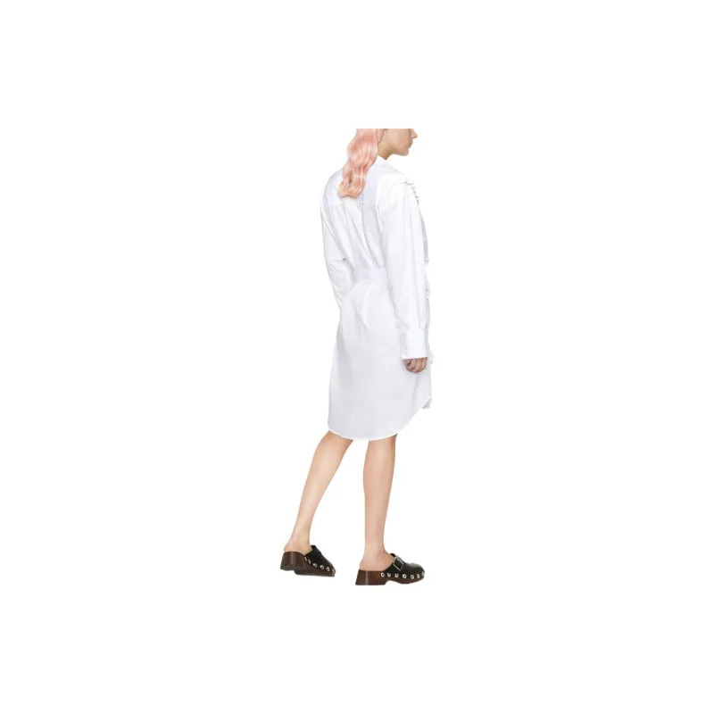 MSGM Long-Sleeved Dresses Women's White-3