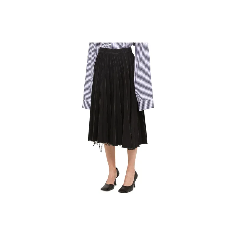 Balenciaga Casual Long Skirts Women's Black-4