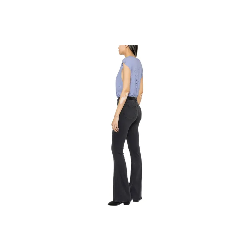 FRAME Low-Rise Flared Jeans-4