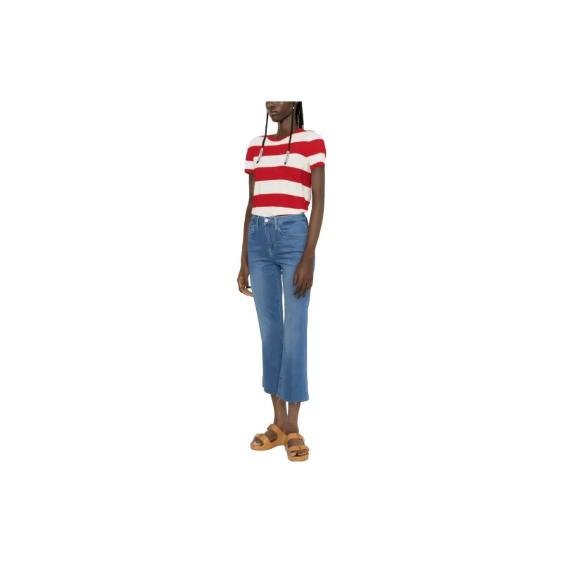 FRAME Mid Rise Cropped Jeans-3