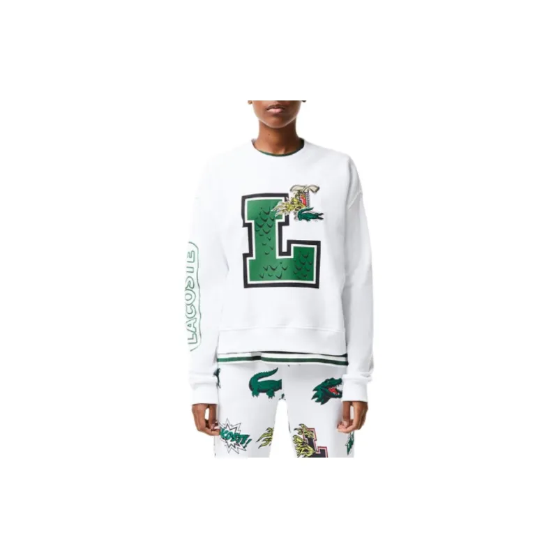 LACOSTE Sweatshirt Women's White-4