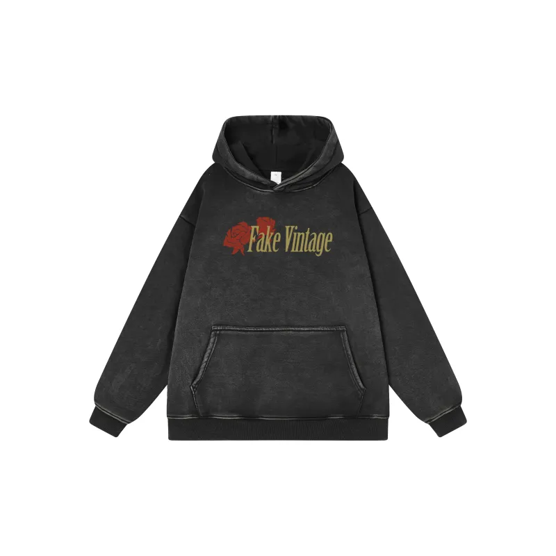FAKE VINTAGE Sweatshirt Unisex Black-1