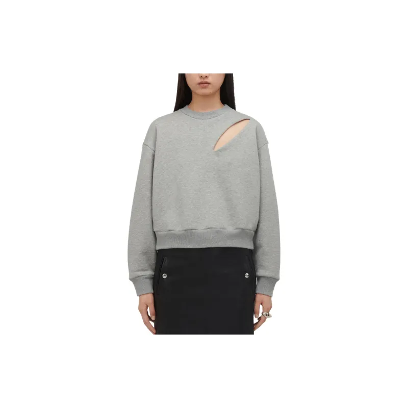 Alexander McQueen Cut Out Detailed Crewneck Sweatshirt-2