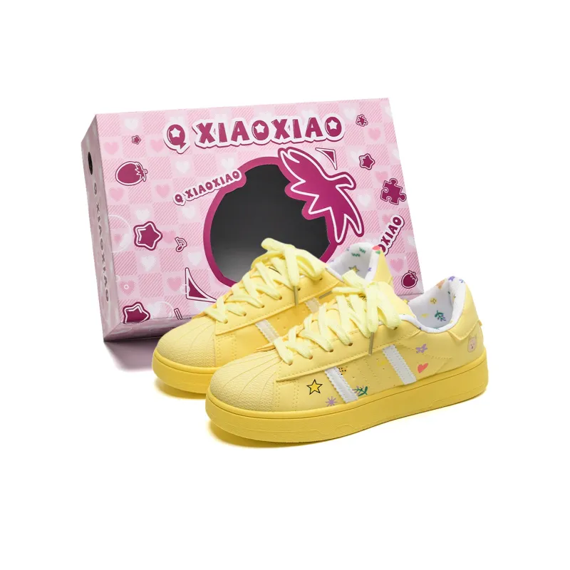 Circle Small Abrasion Resistant Breathable Height Increasing Low Top Skateboard Shoes Women's Box Included-0