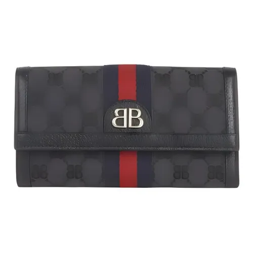 Gucci X Balenciaga The Hacker Project Continental Wallet Black