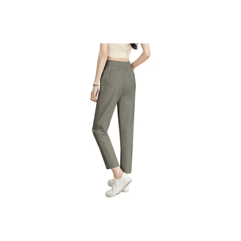 Mo Han Yi Mei Casual Pants Women's Pea Green-2