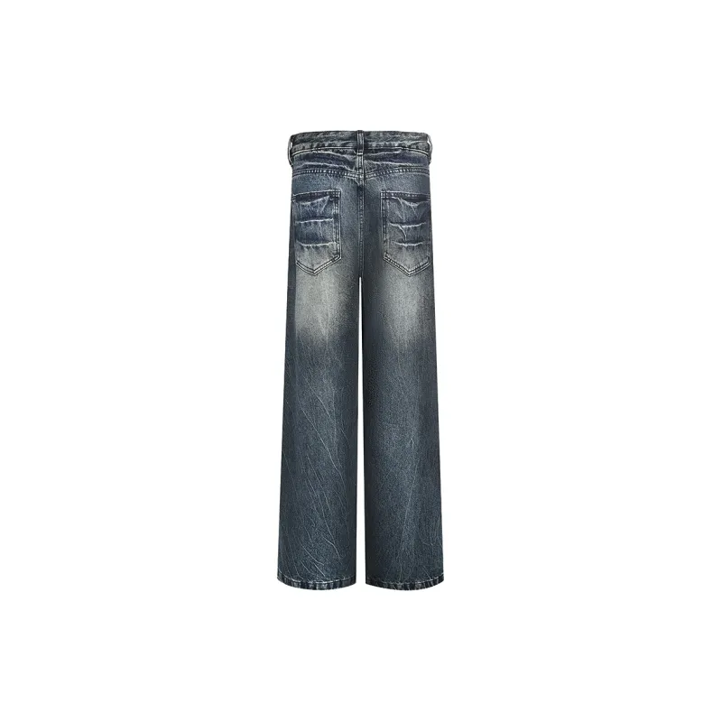 TESTUNG Loose Fit Straight Fit Jeans Unisex-1