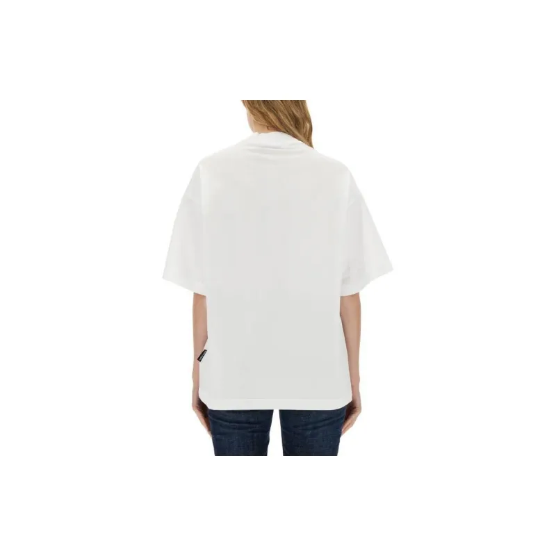 PALM ANGELS Graphic Printed Crewneck T Shirt-3
