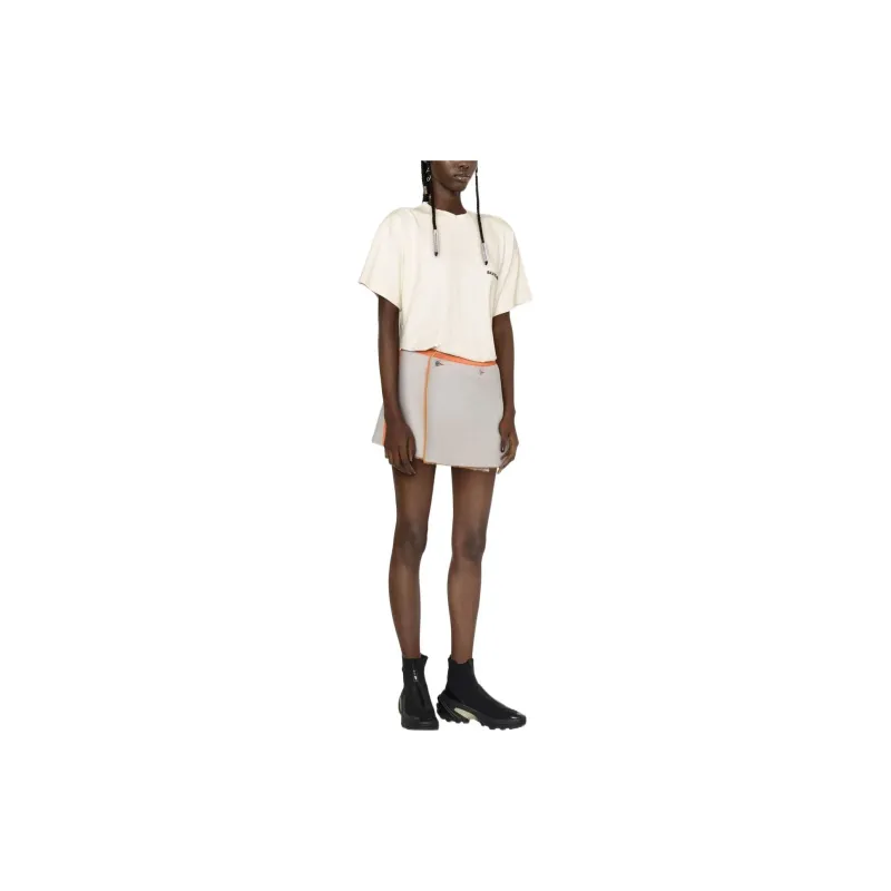 Balenciaga FW22 T Shirt Women's Beige Yellow Regular Fit-3