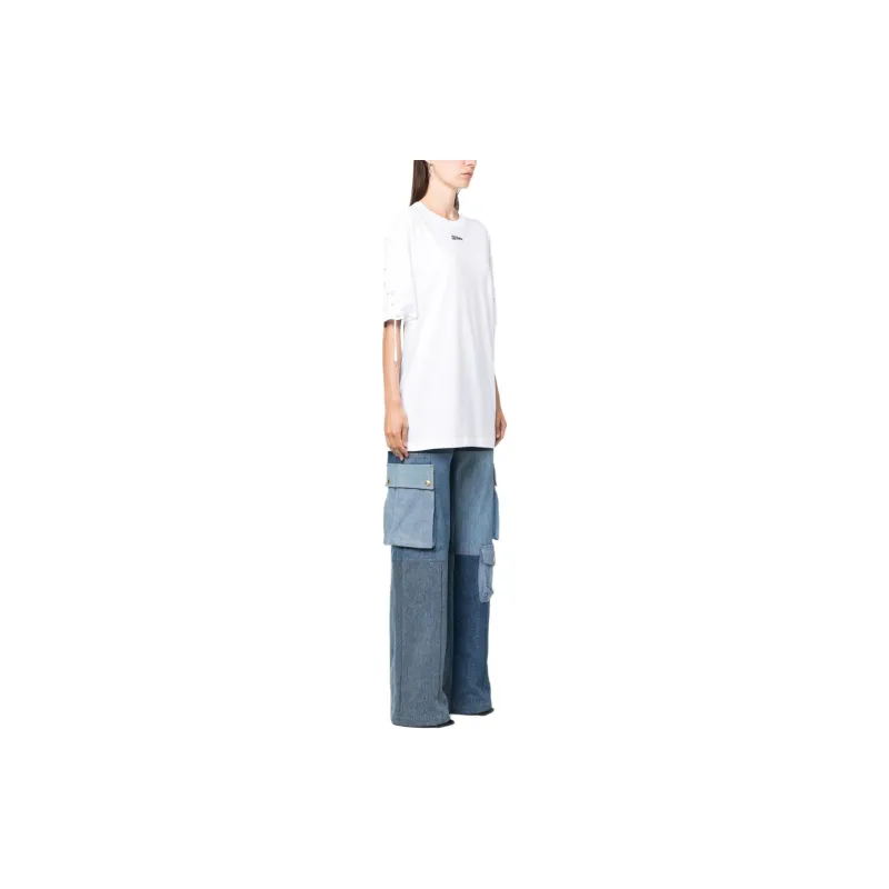 Jean Paul Gaultier JPG-print Lace-up T-shirt-1