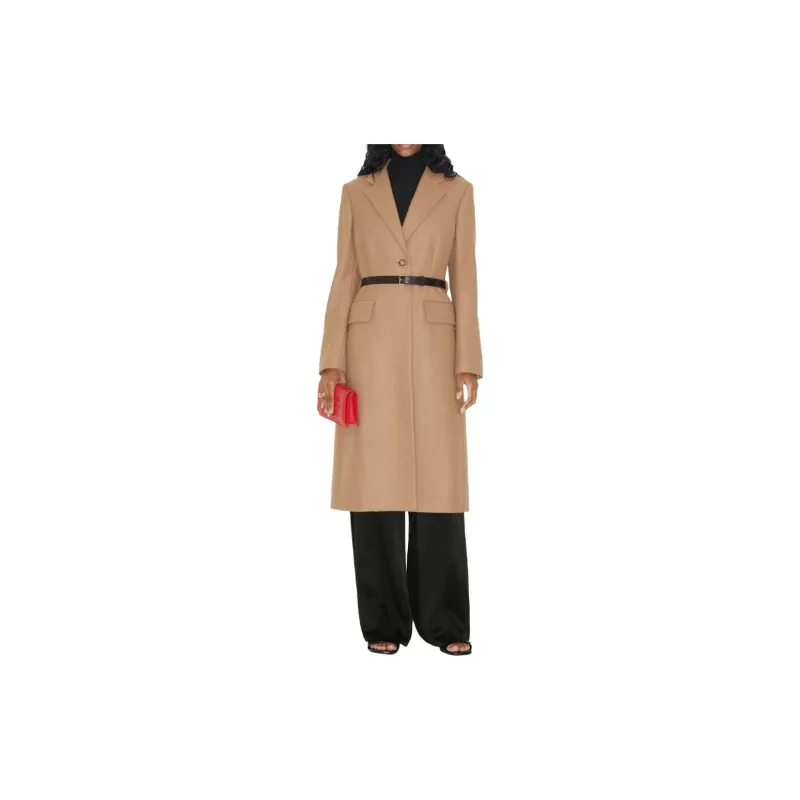 Burberry Coats Women's Camel Brown-1