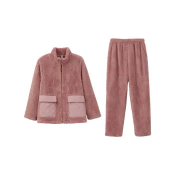 Aannsfam Pajama Set Women's Plum Pink