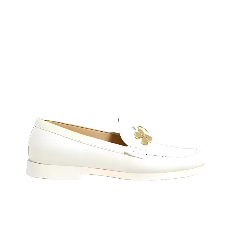 CHANEL Loafers Women's White-1