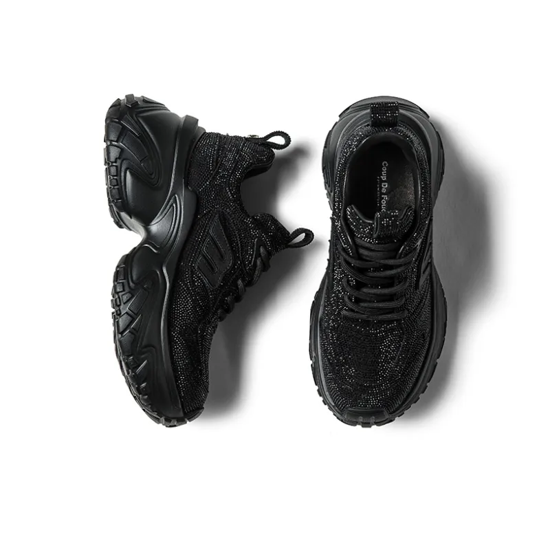Coup De Foudre Cushioning Height Increasing Low Top Chunky Sneakers Women's-3