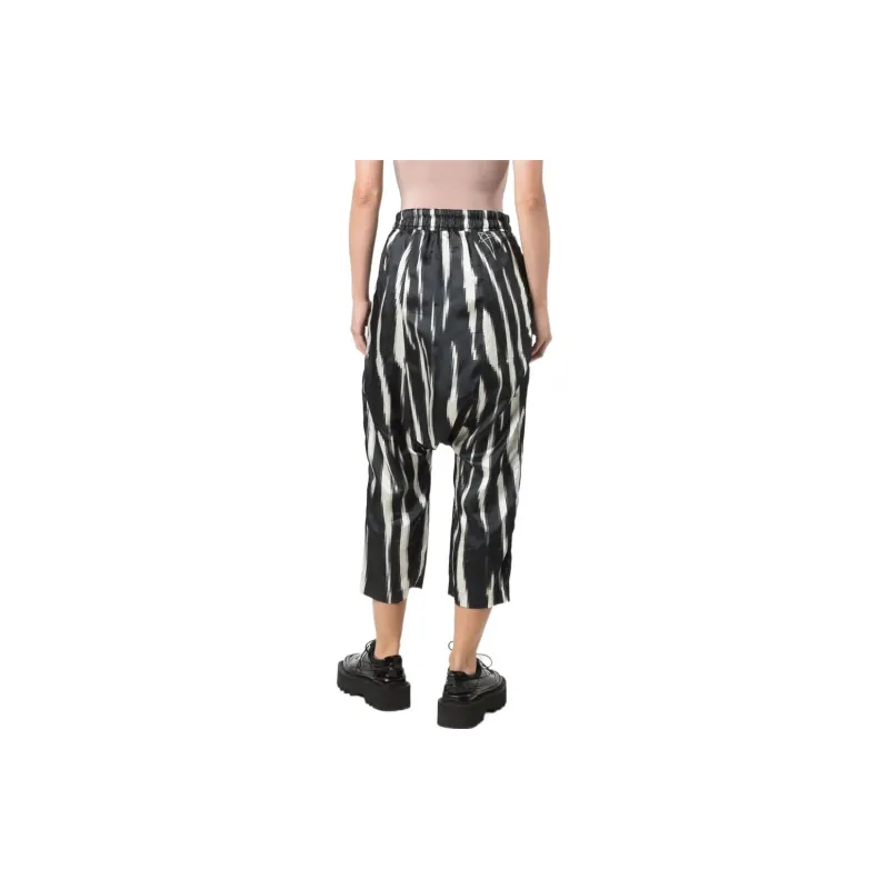 Rick Owens DRKSHDW Zebra print Dropped Crotch Trousers-2