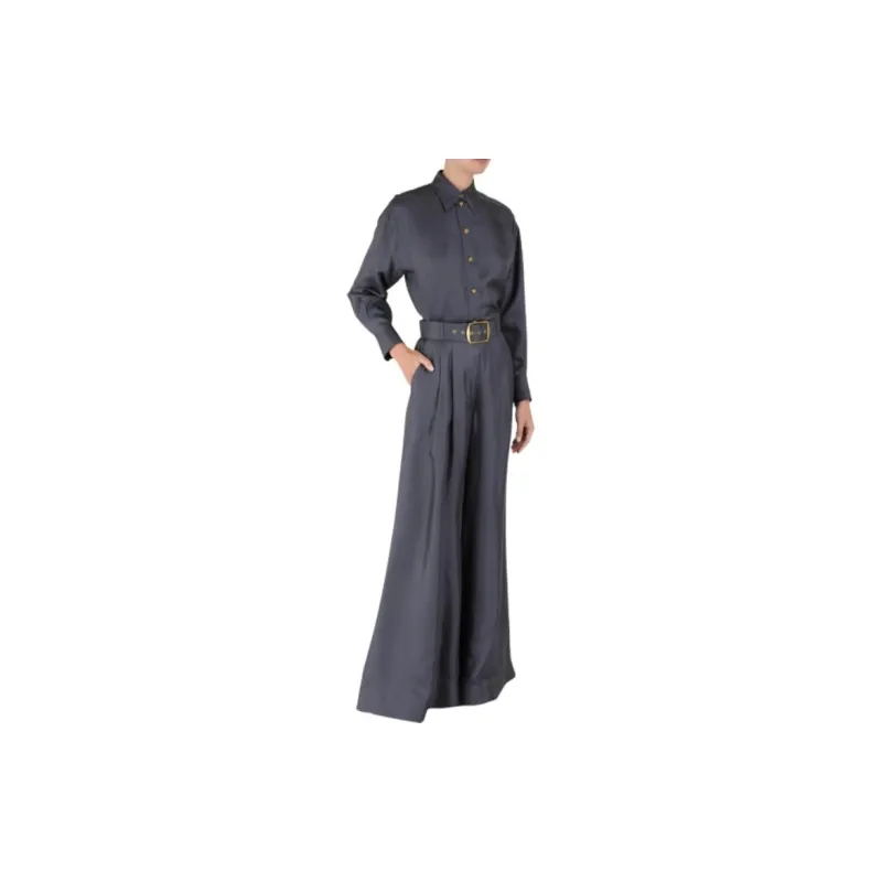 Zimmermann Lyrical Belted Wide-leg Silk Trousers-3
