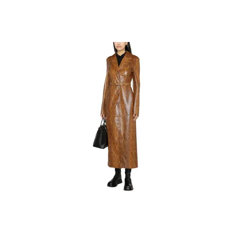 NANUSHKA Leather Jacket Women's Brown-1