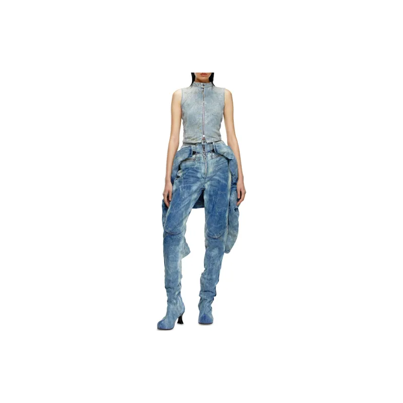 DIESEL De-Nata-Fse Denim Sleeveless Top-2