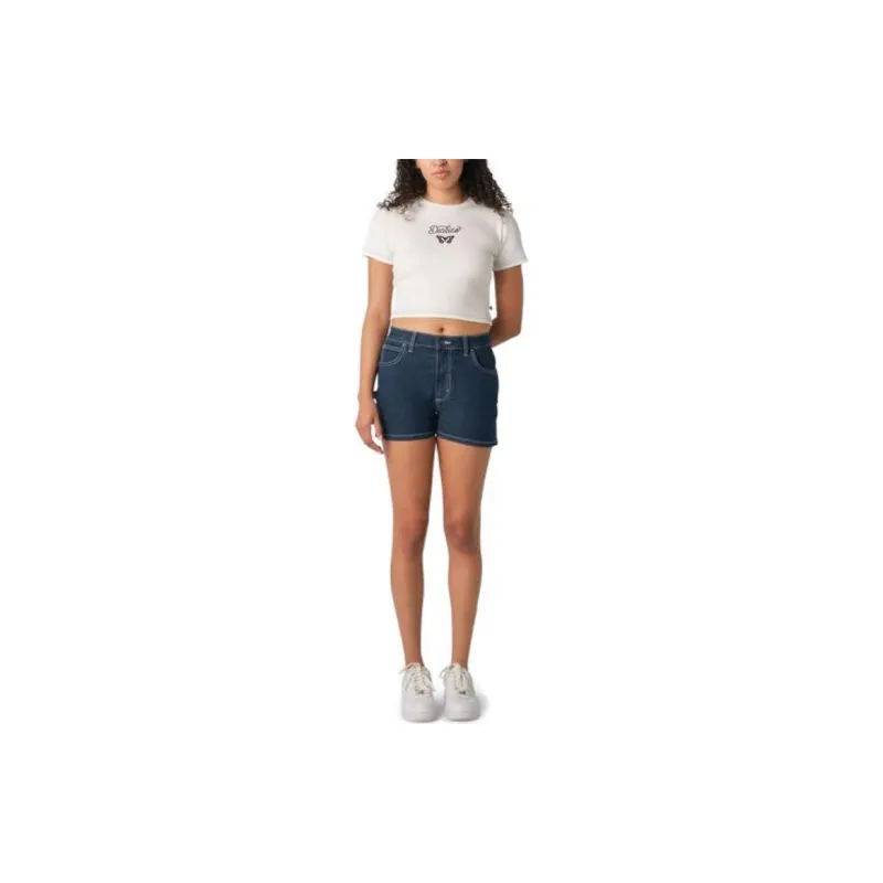 Dickies Denim Shorts Women's Blue-1