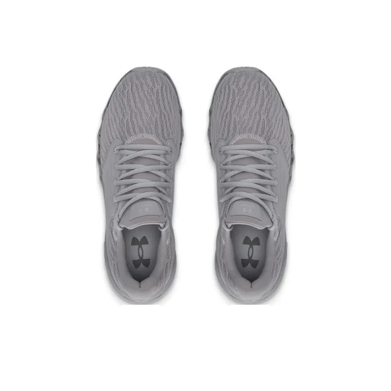 Under Armour Anti Slip Wear Resistant Low Top Running Shoes Men's Gray-3