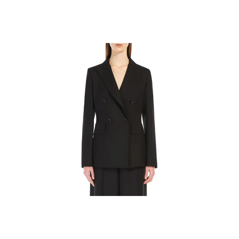 MaxMara Sanna Double Breasted Long Sleeved Jacket-2