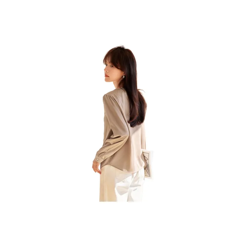 Mo Han Yi Mei Shirt Women's Champagne Apricot-1