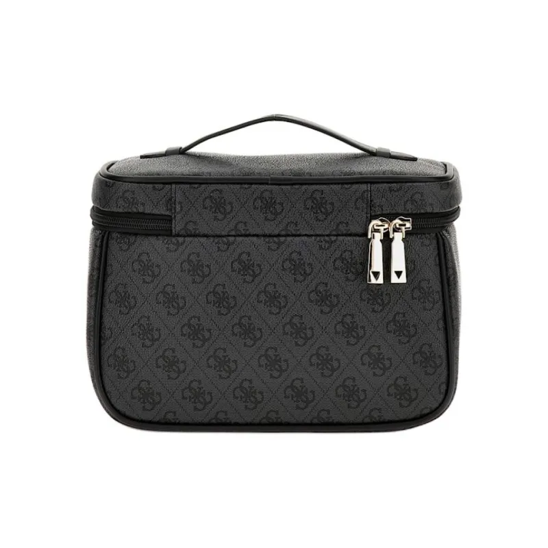 GUESS Polyurethane Makeup Bag Women's Black-1