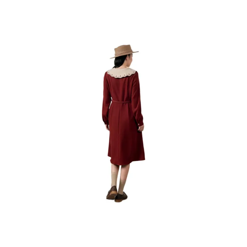 ZIHAN Long Sleeved Dress Women's-3