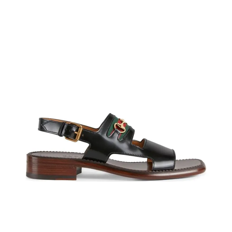 GUCCI Beach Sandals Men Black-1