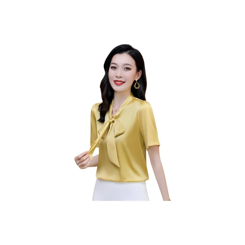 Yi Mengyuan Heavyweight Mulberry Silk Silk Shirt Women's-1