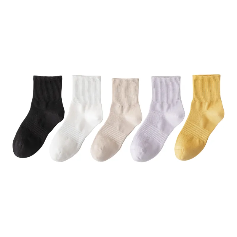 Yalu Mid Calf Socks Women's 5 Pack-9