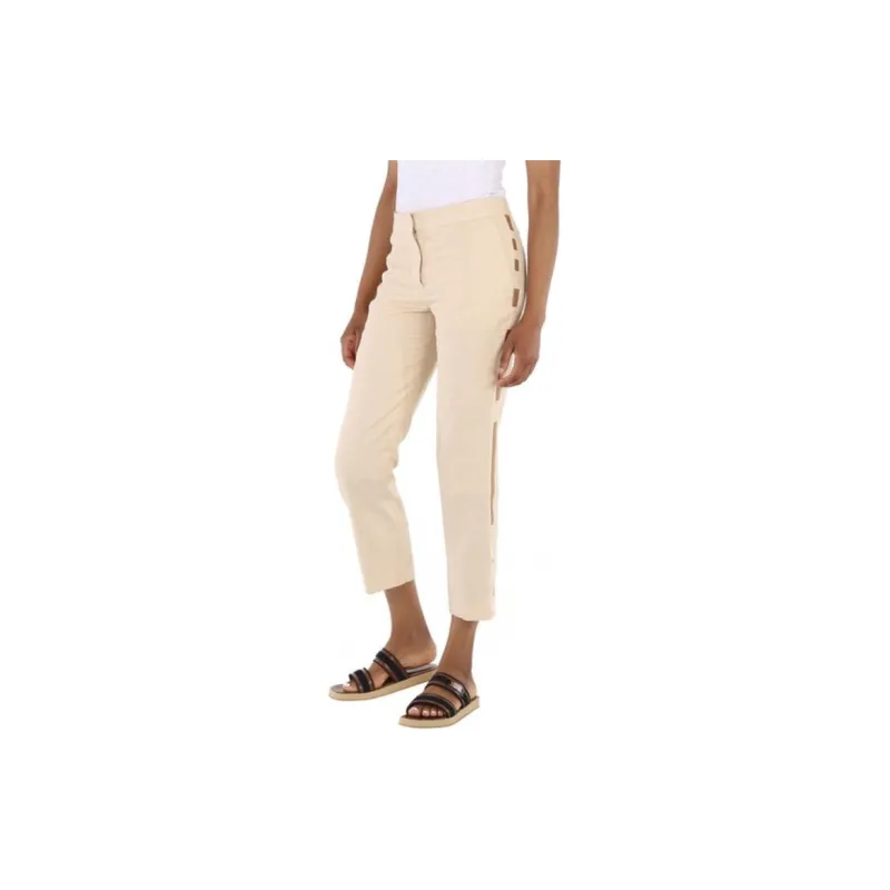 Burberry Casual Pants Women's Beige-5